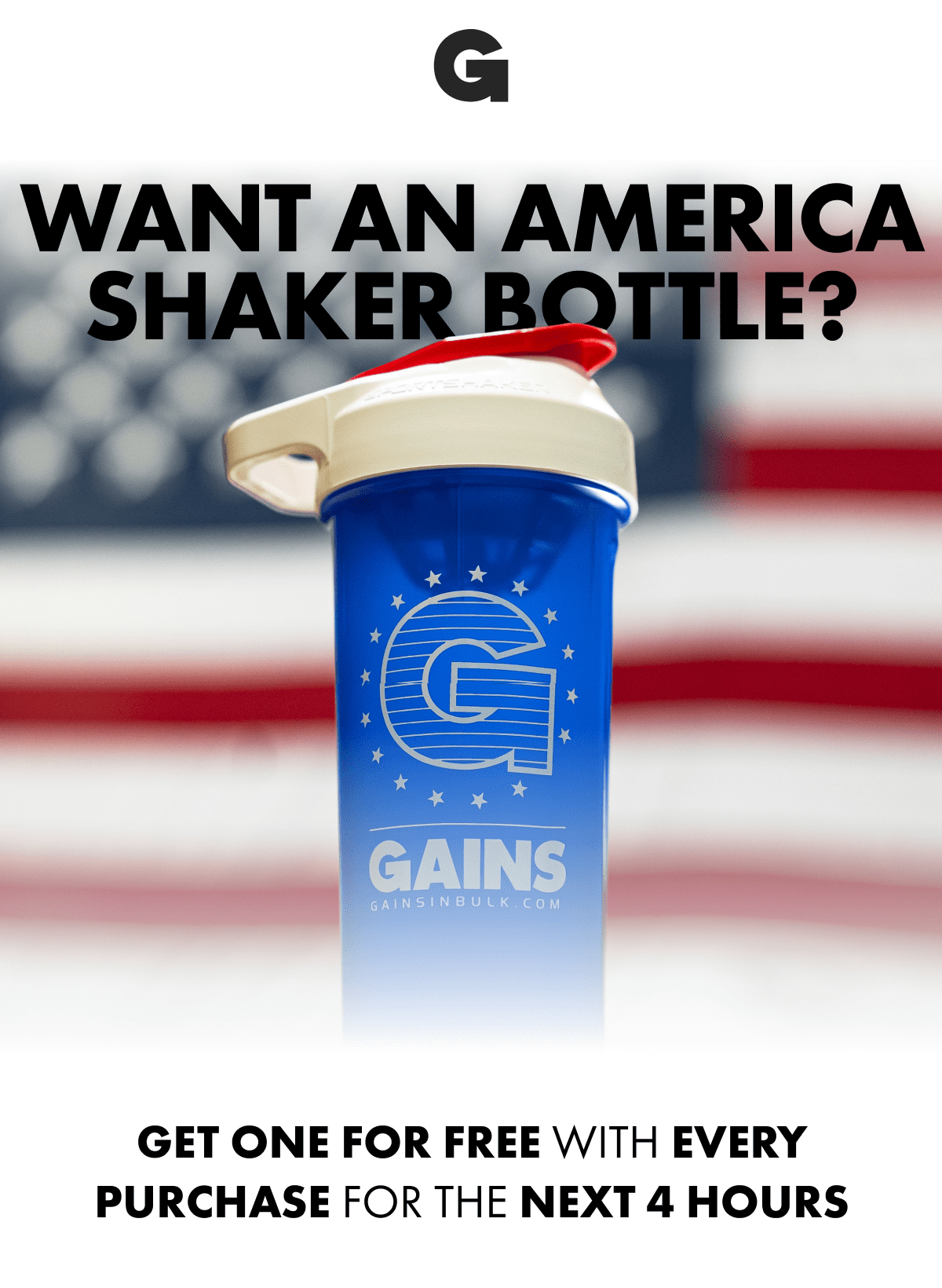 WANT AN AMERICA SHAKER BOTTLE?
