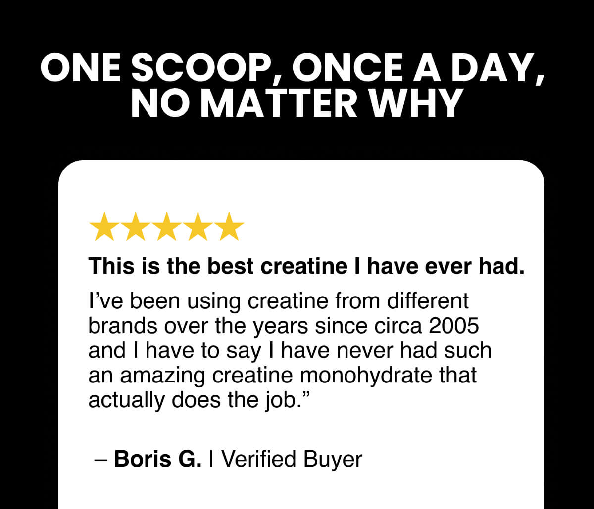 one scoop, once a day,  no matter why