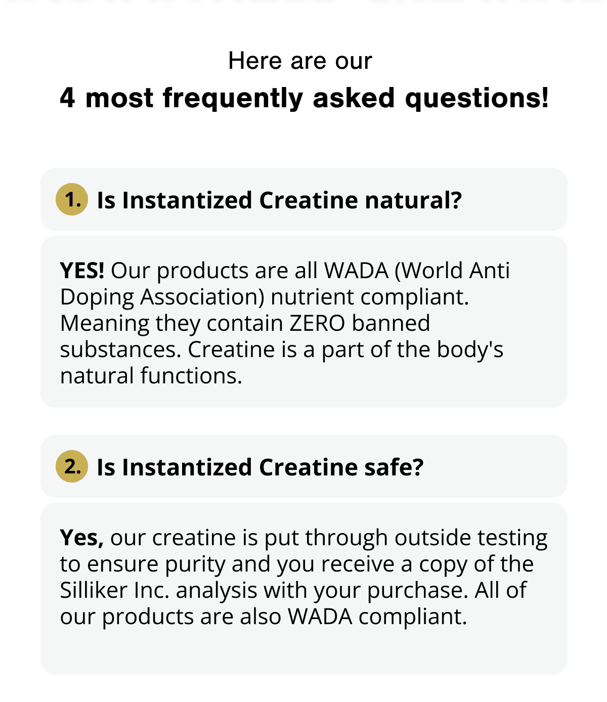 Here are our 4 most frequently asked questions!