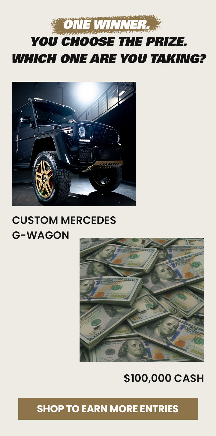 ONE WINNER | You choose the prize. Which one are you taking? | SHOP TO EARN MORE ENTRIES