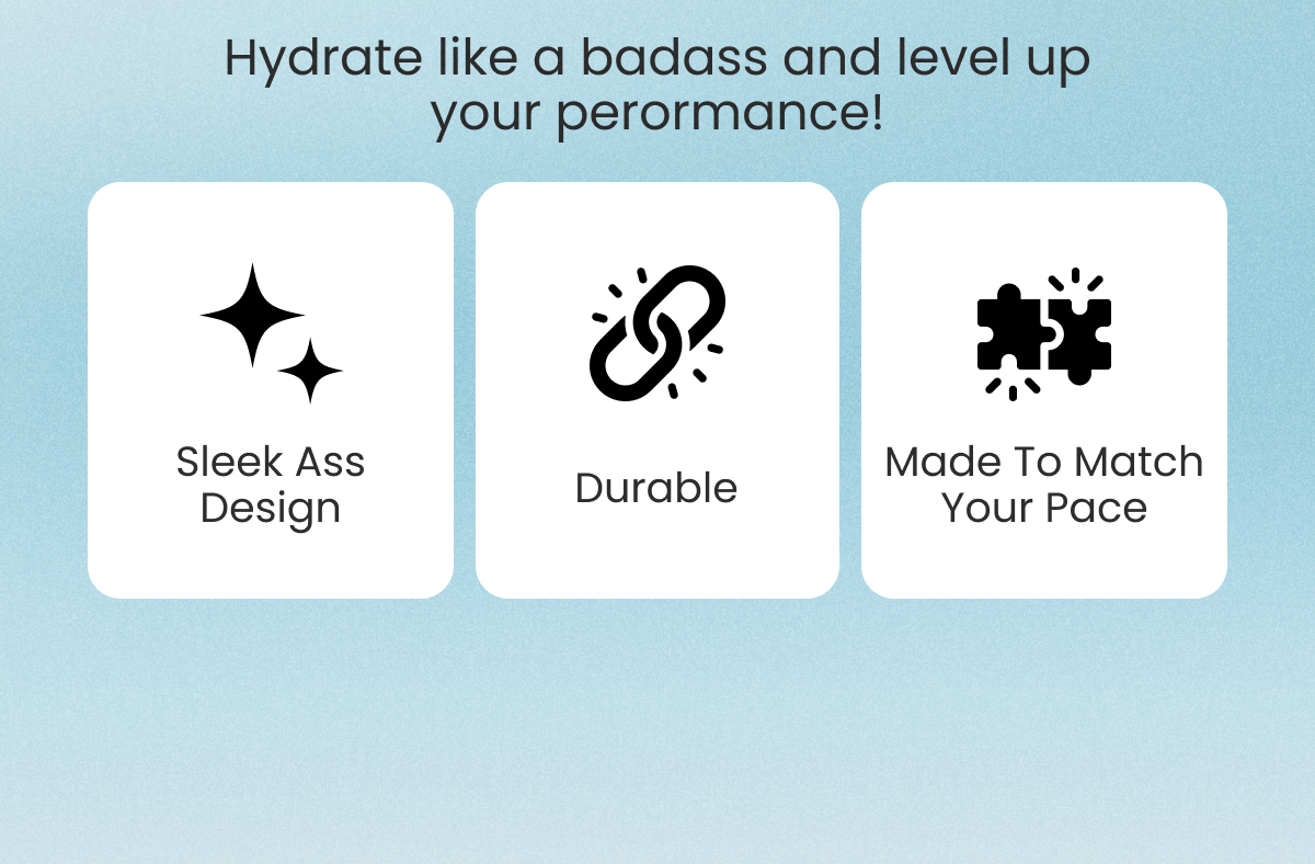 Hydrate like a badass and level up your perormance!