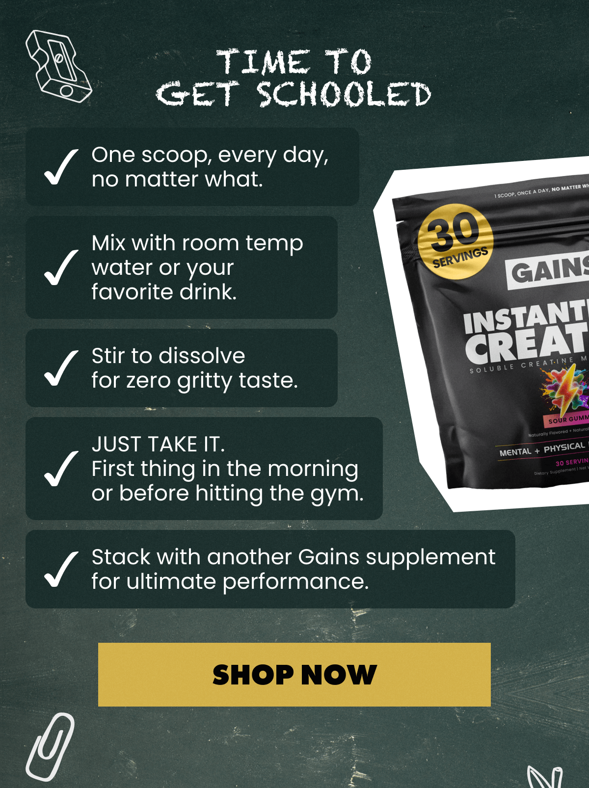 TIME TO GET SCHOOLED