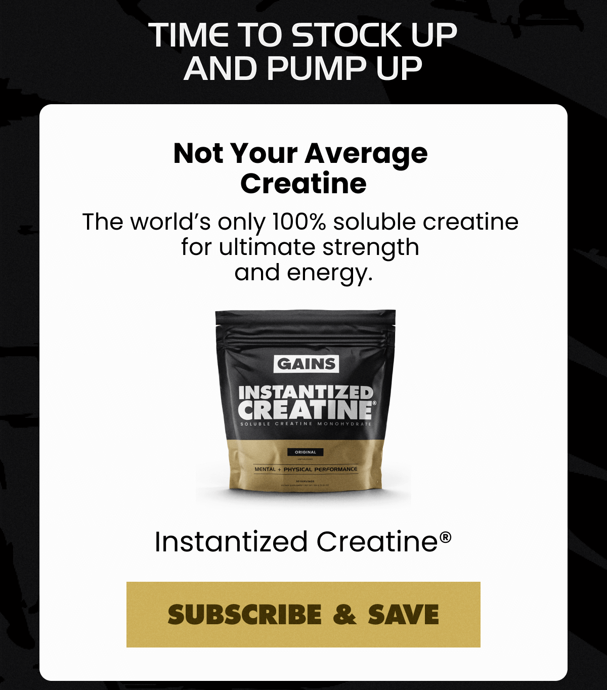 Instantized Creatine®