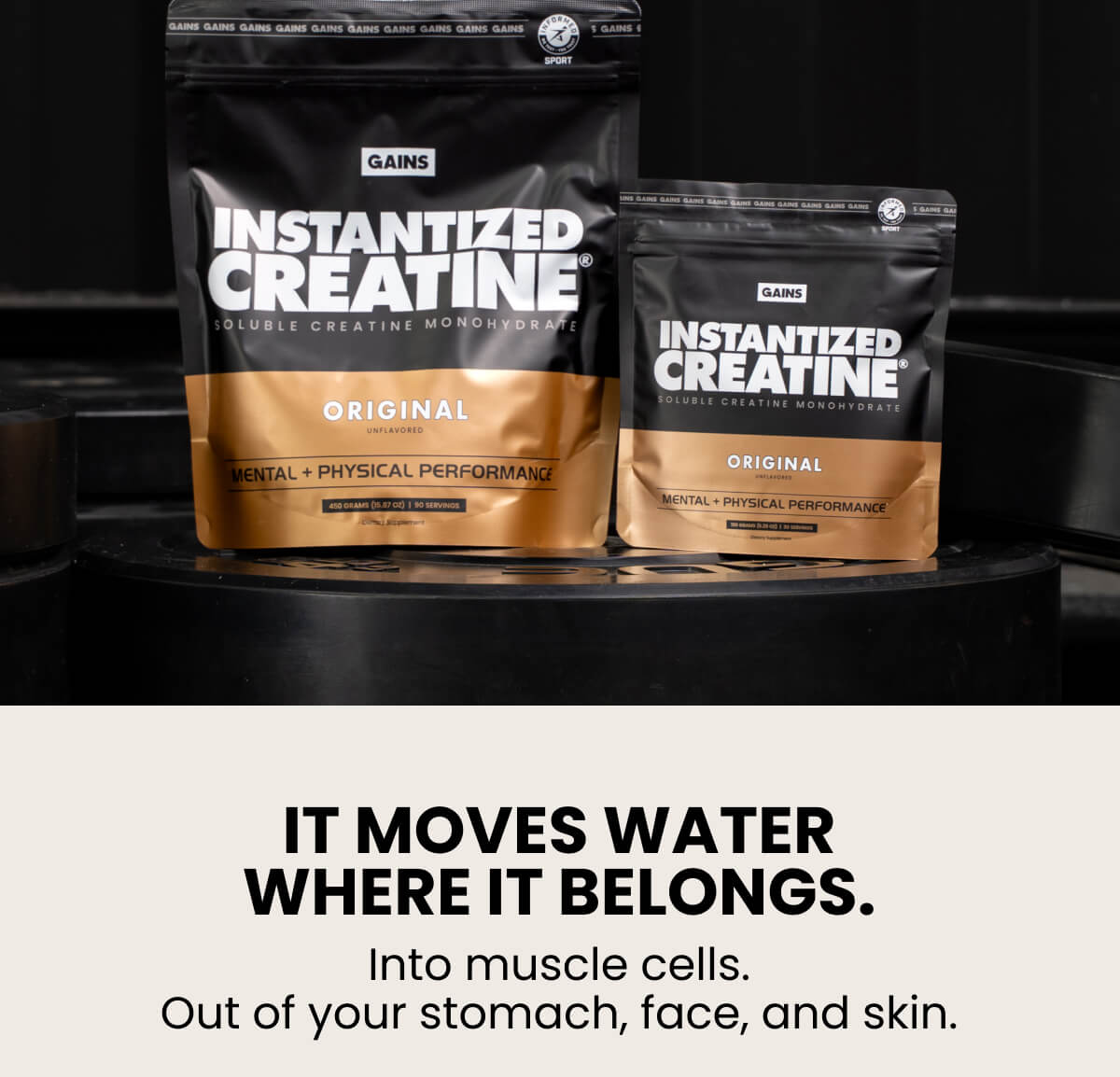 It moves water where it belongs.