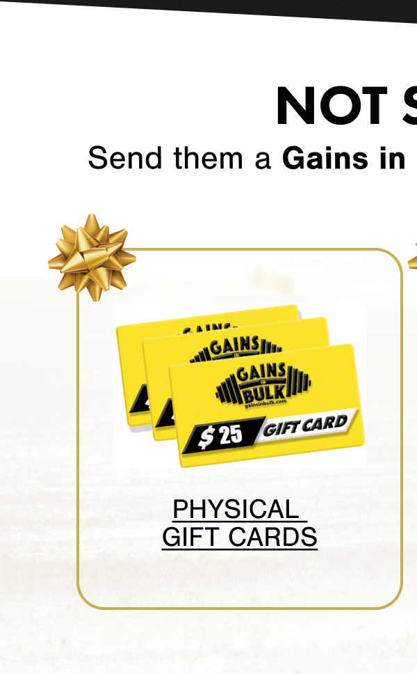PHYSICAL GIFT CARDS
