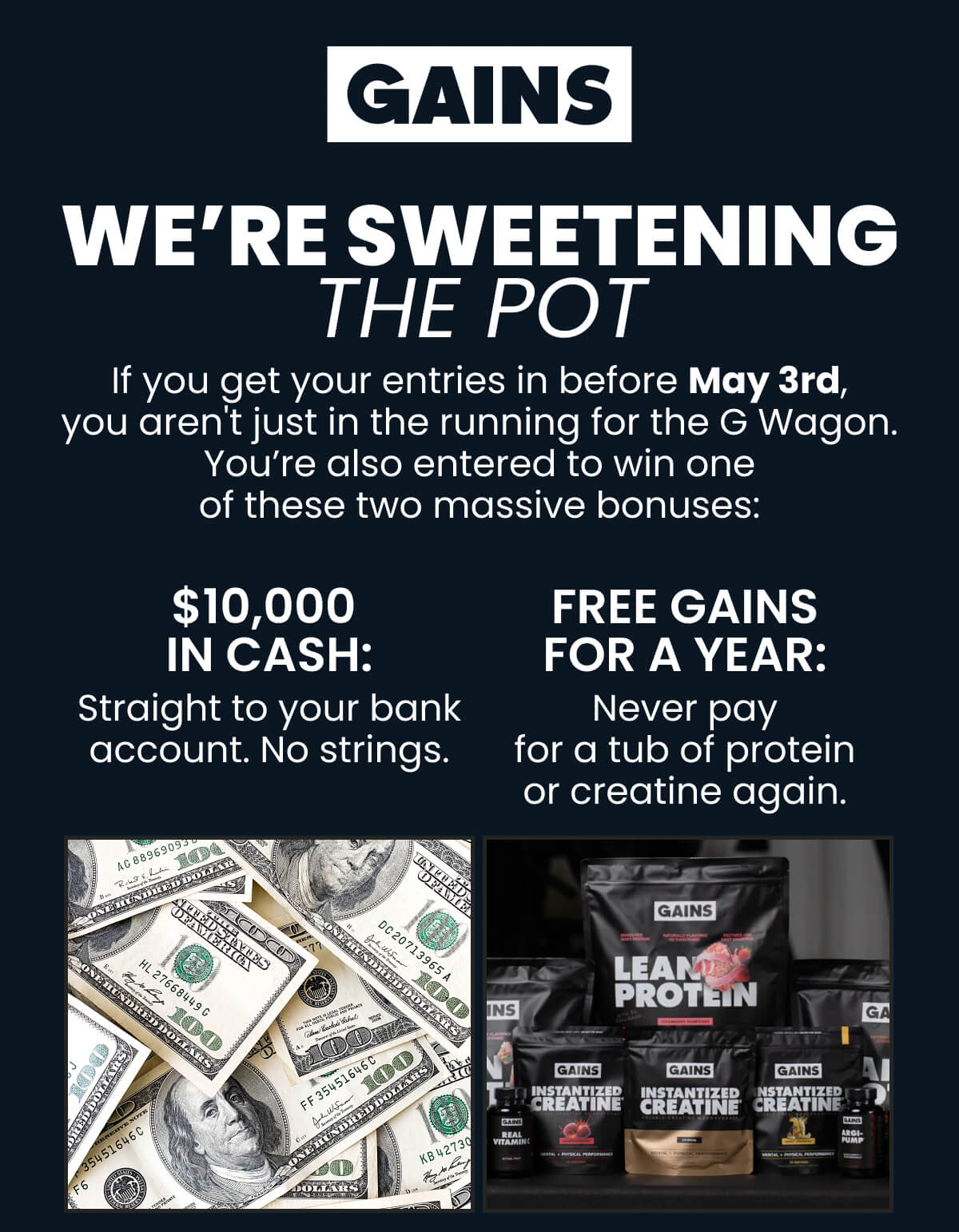 We’re Sweetening The Pot