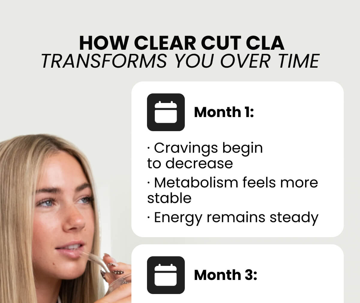  How Clear Cut CLA transforms you over time