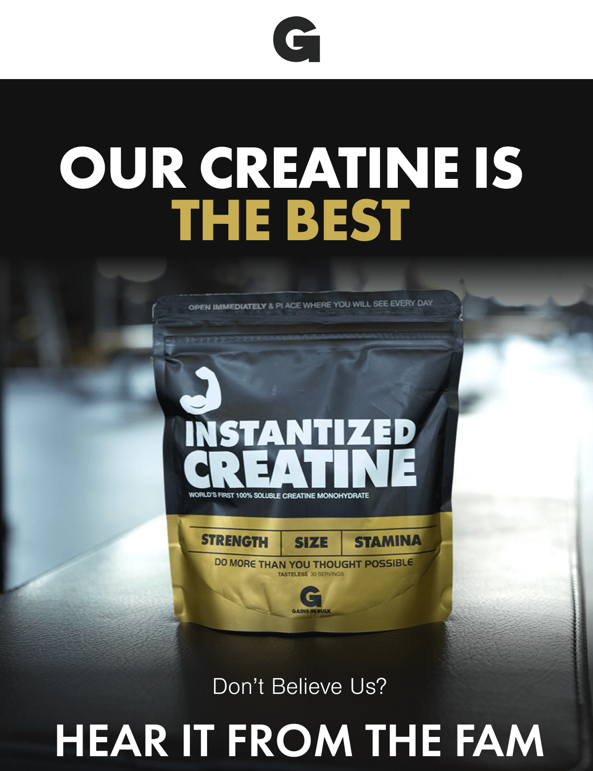 Our Creatine Is The Best