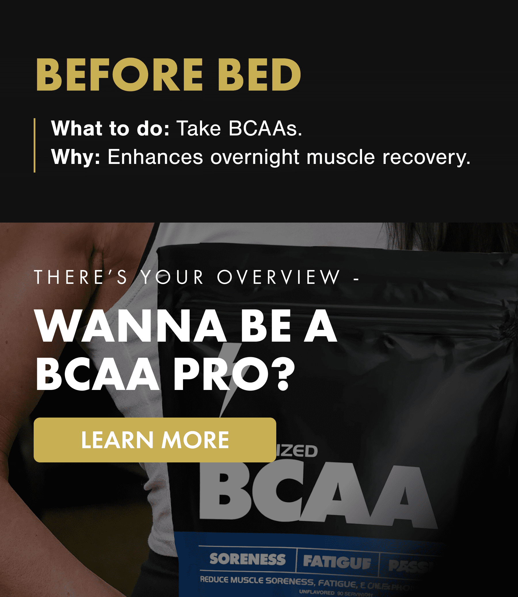 Wanna Be an BCAA Pro?