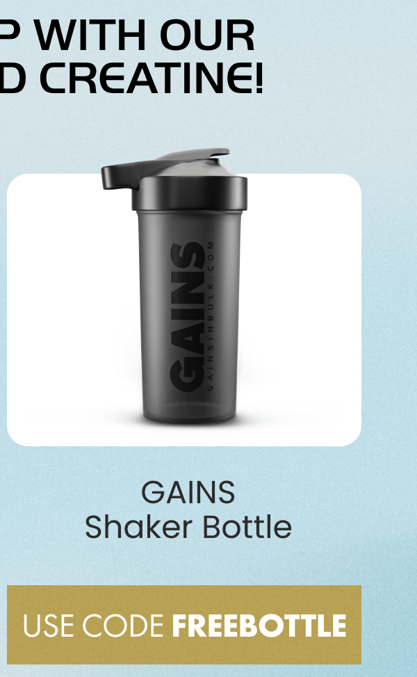 GAINS Water Bottle | USE CODE FREEBOTTLE