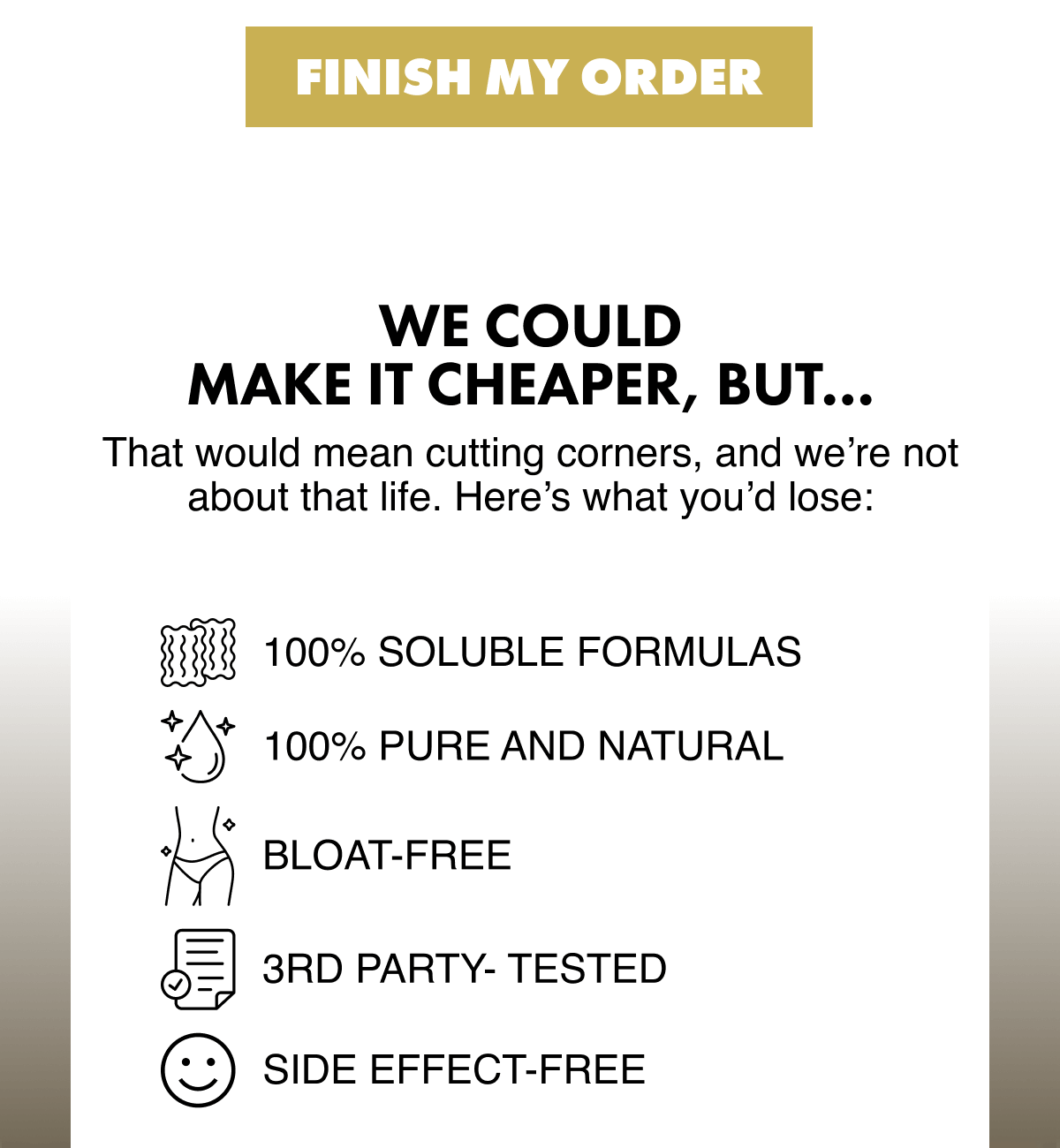 FINISH MY ORDER