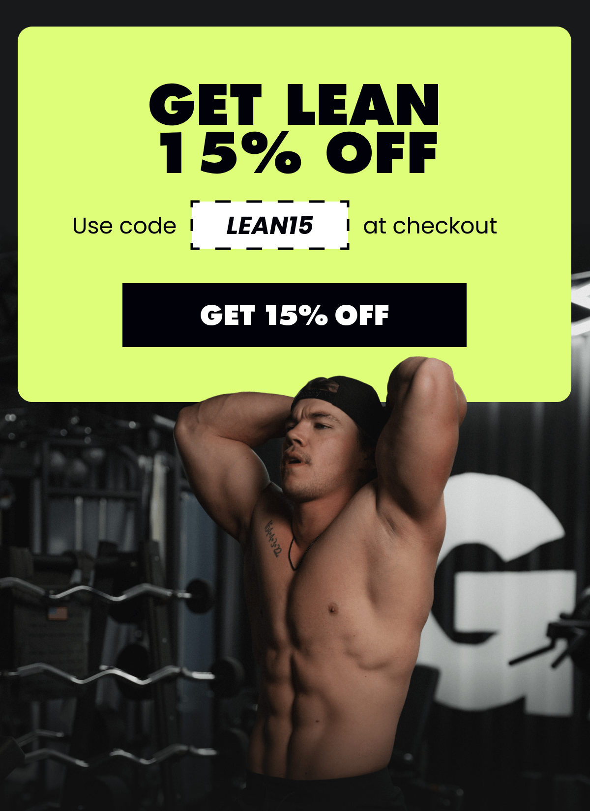 GET 15% OFF