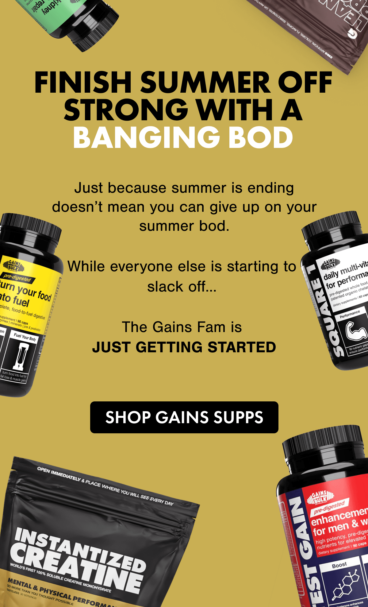 FINISH SUMMER OFF STRONG WITH A BANGING BOD