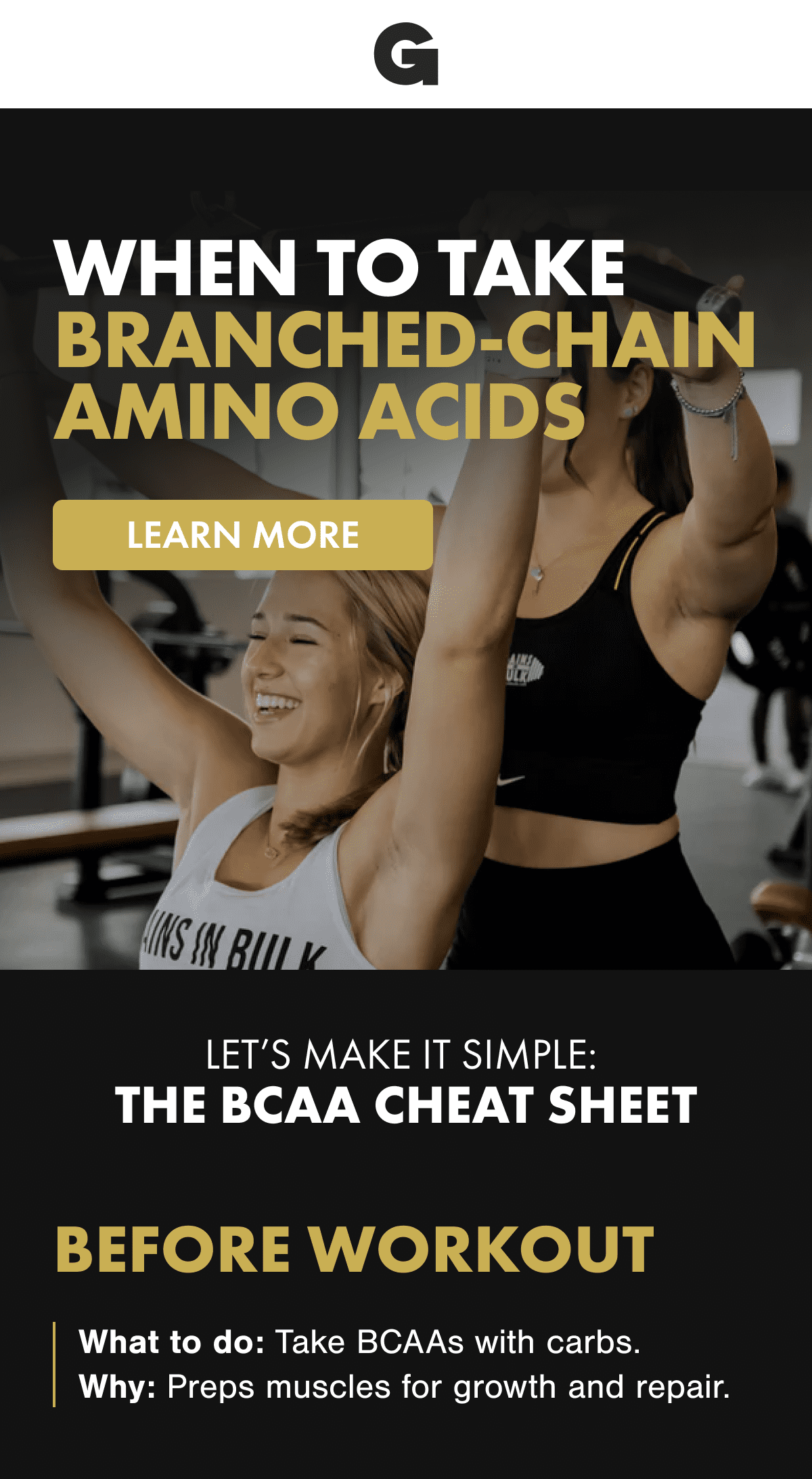 When to Take Branched-Chain Amino Acids