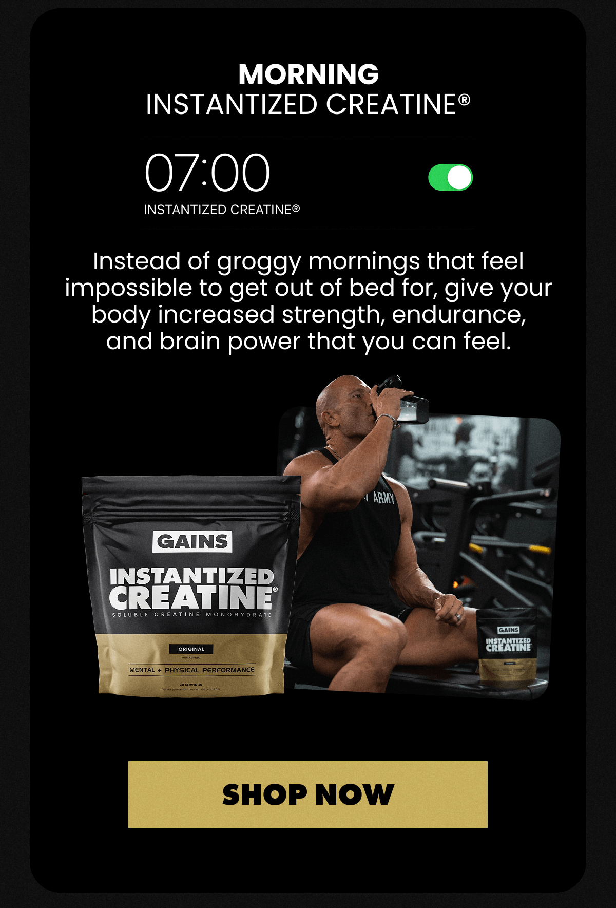 MORNING INSTANTIZED CREATINE®