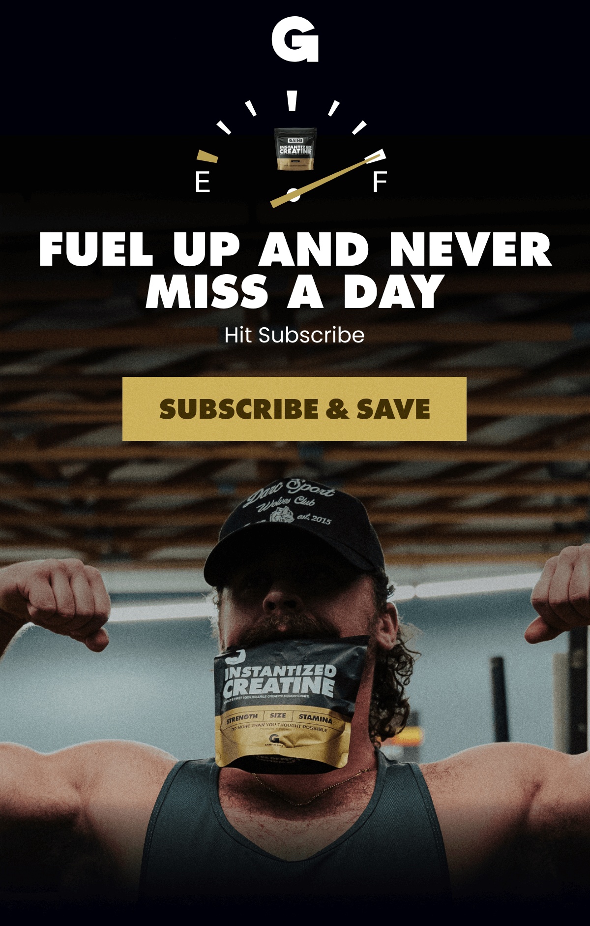 FUEL UP AND NEVER MISS A DAY | SUBSCRIBE $ SAVE