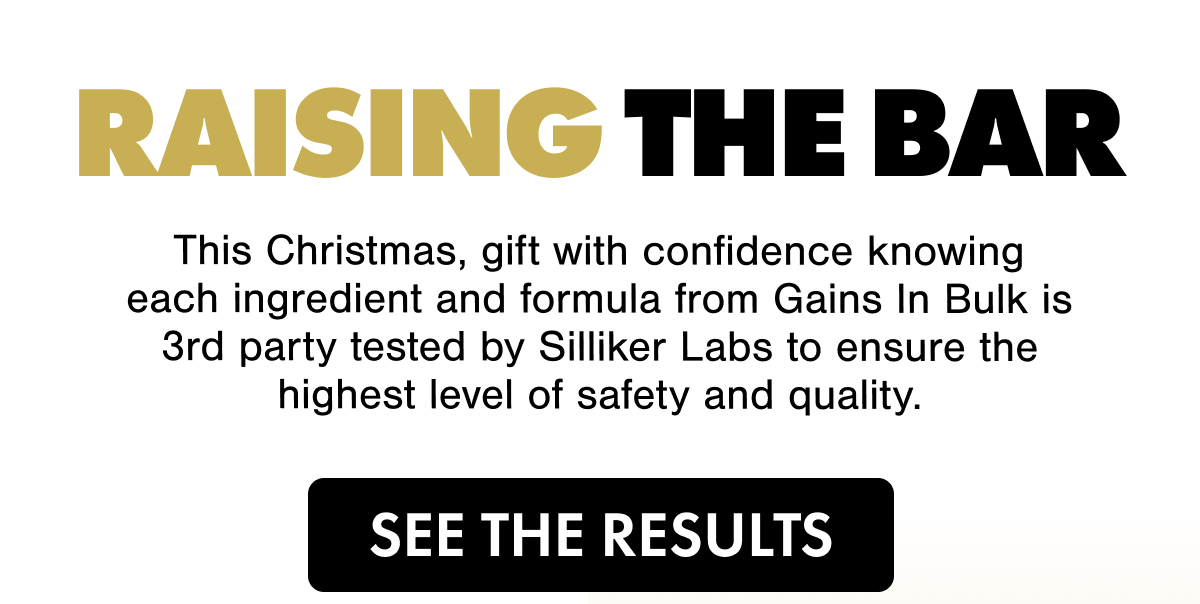 RAISING THE BAR - SEE THE RESULTS