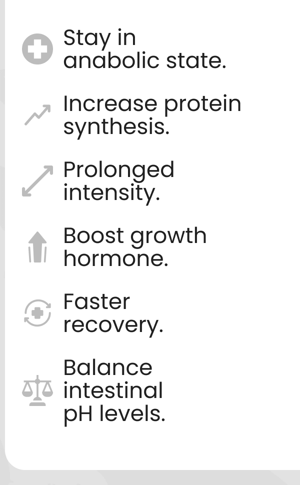 Stay in anabolic state.