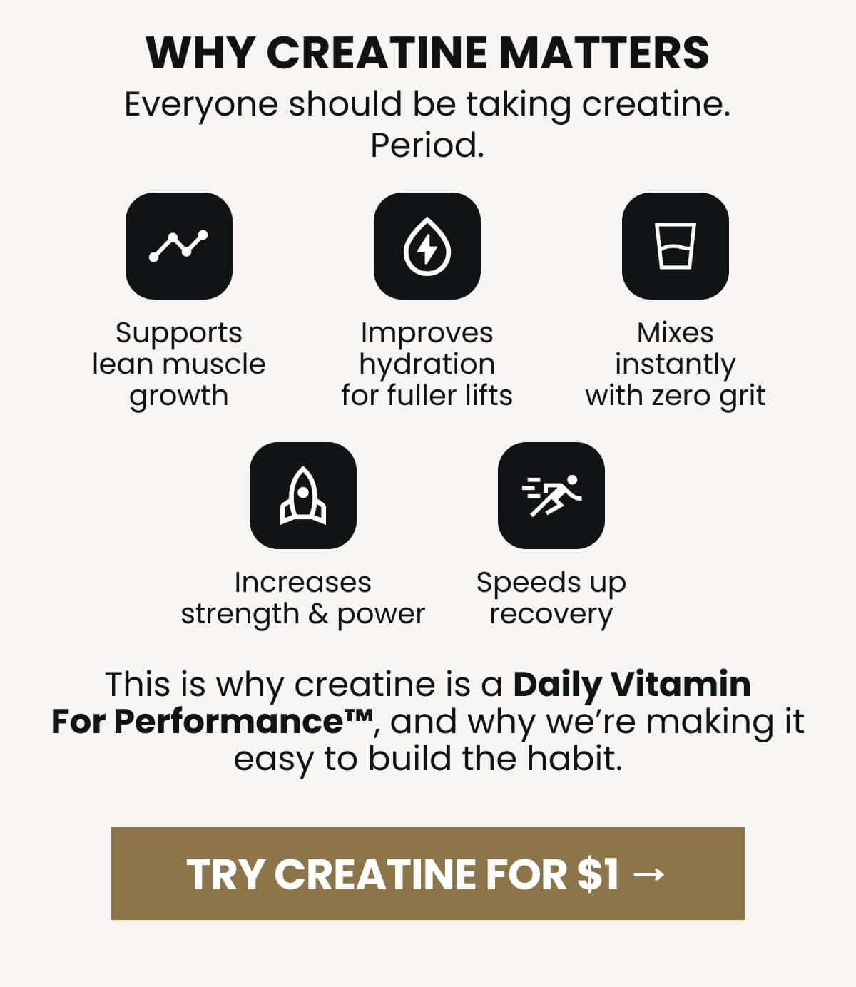 Why creatine matters