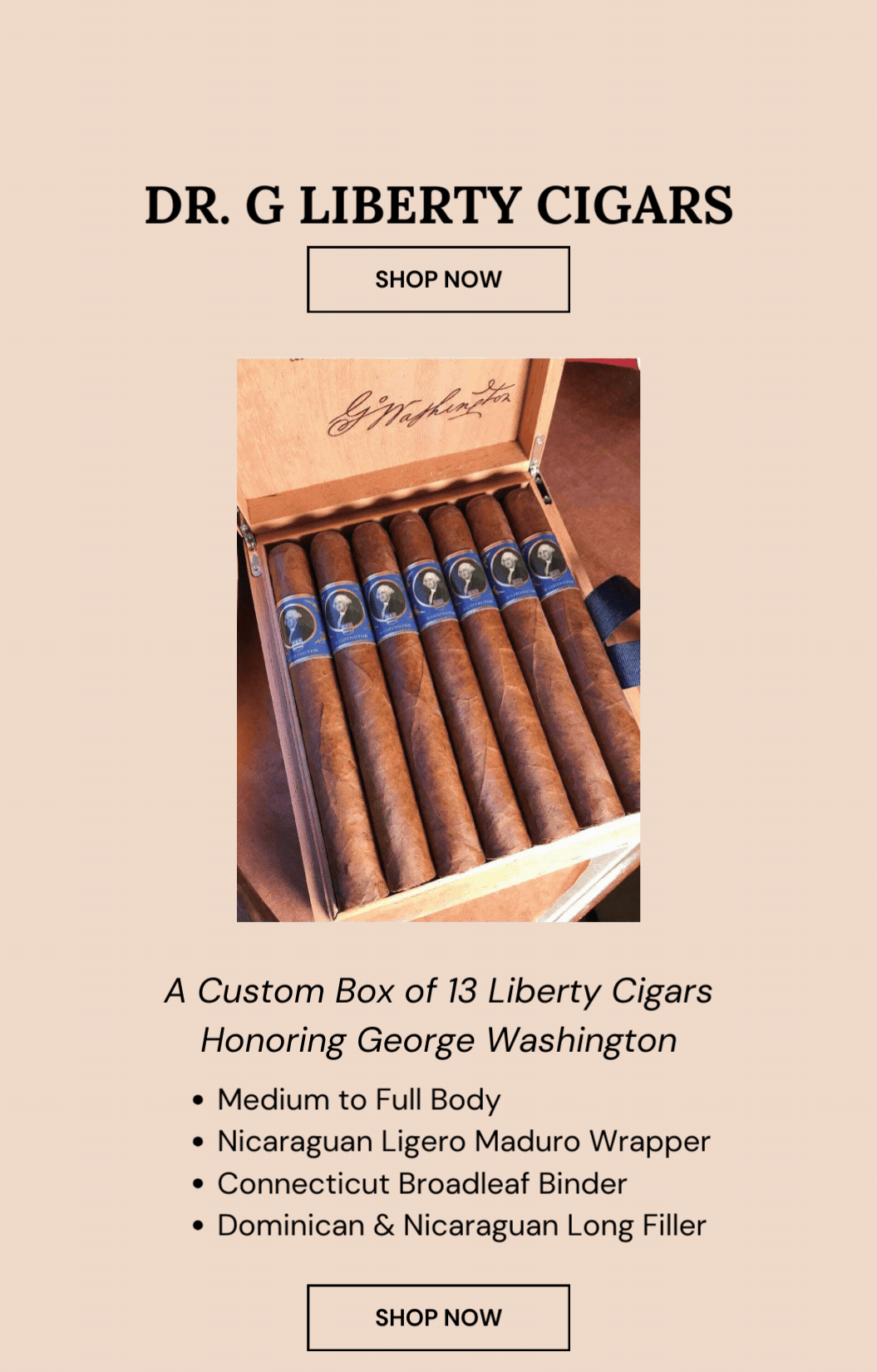Exclusive Dr. G Liberty Cigars