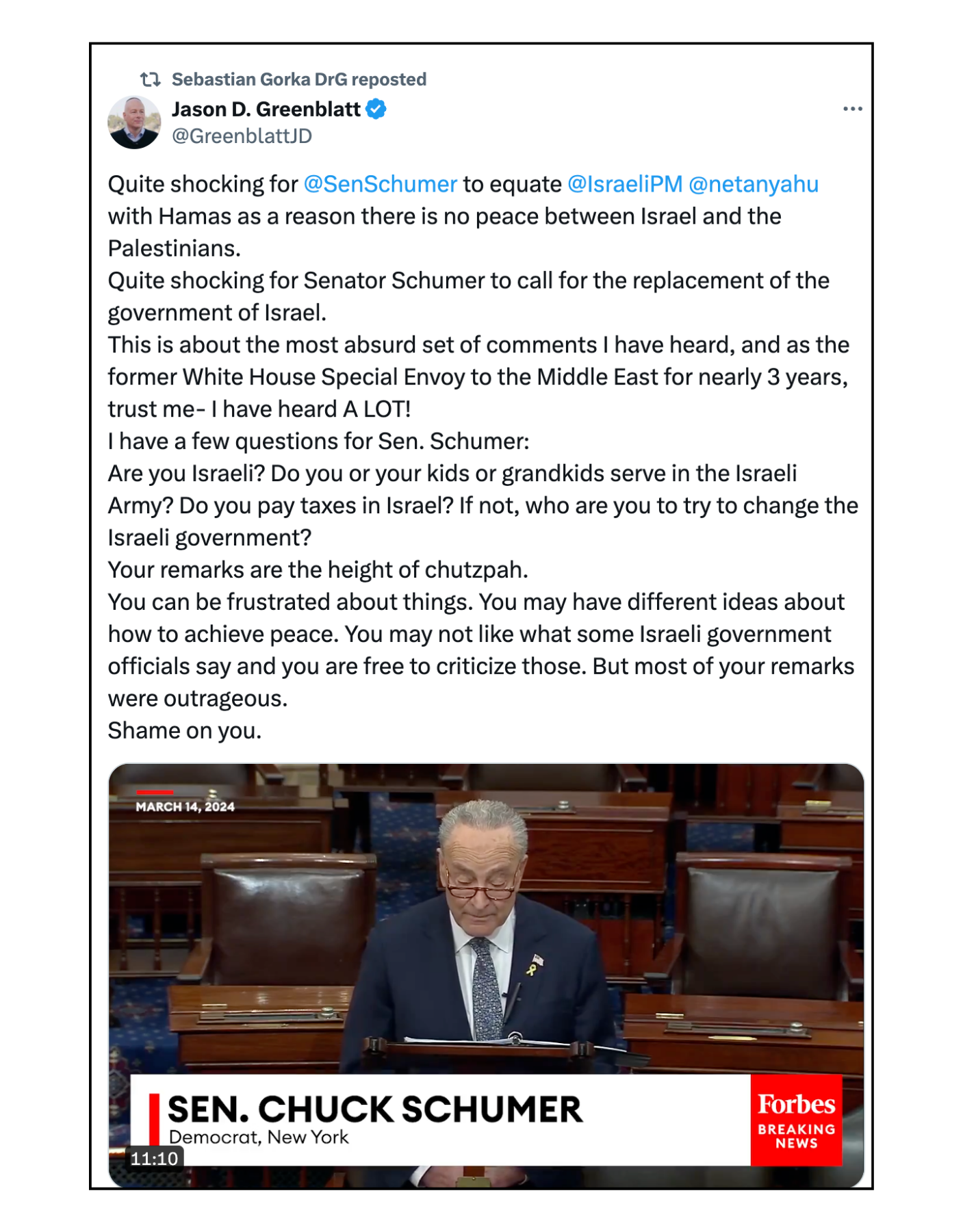 Jason D. Greenblatt Twitter