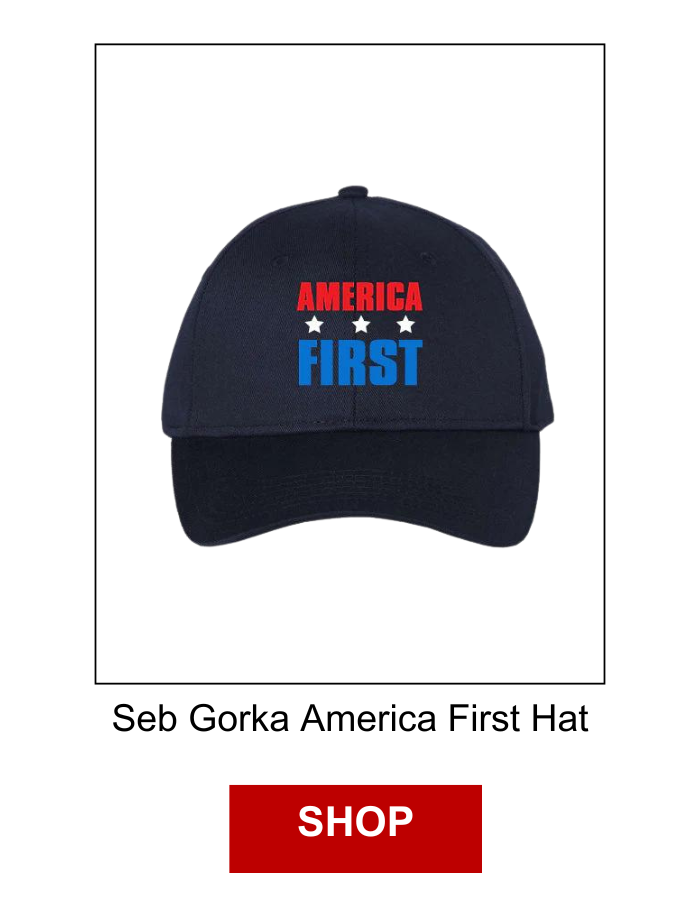 Seb Gorka America First Hat
