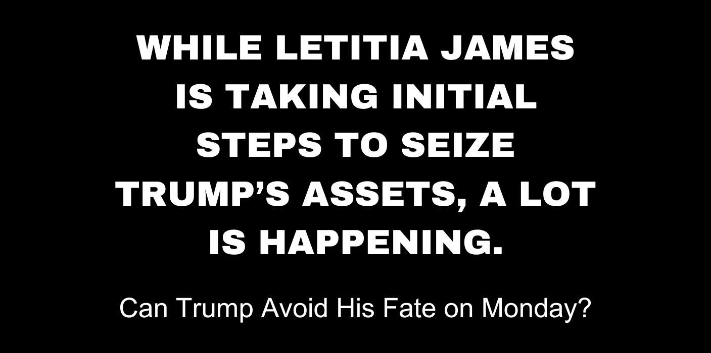 Letitia James is taking steps to seize trump's assets