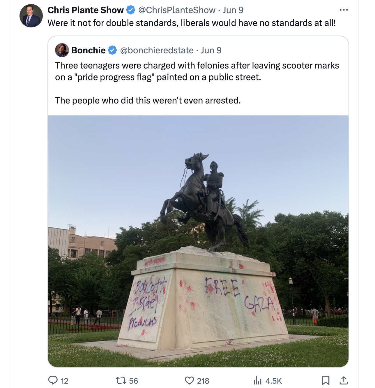 were it not for double standards