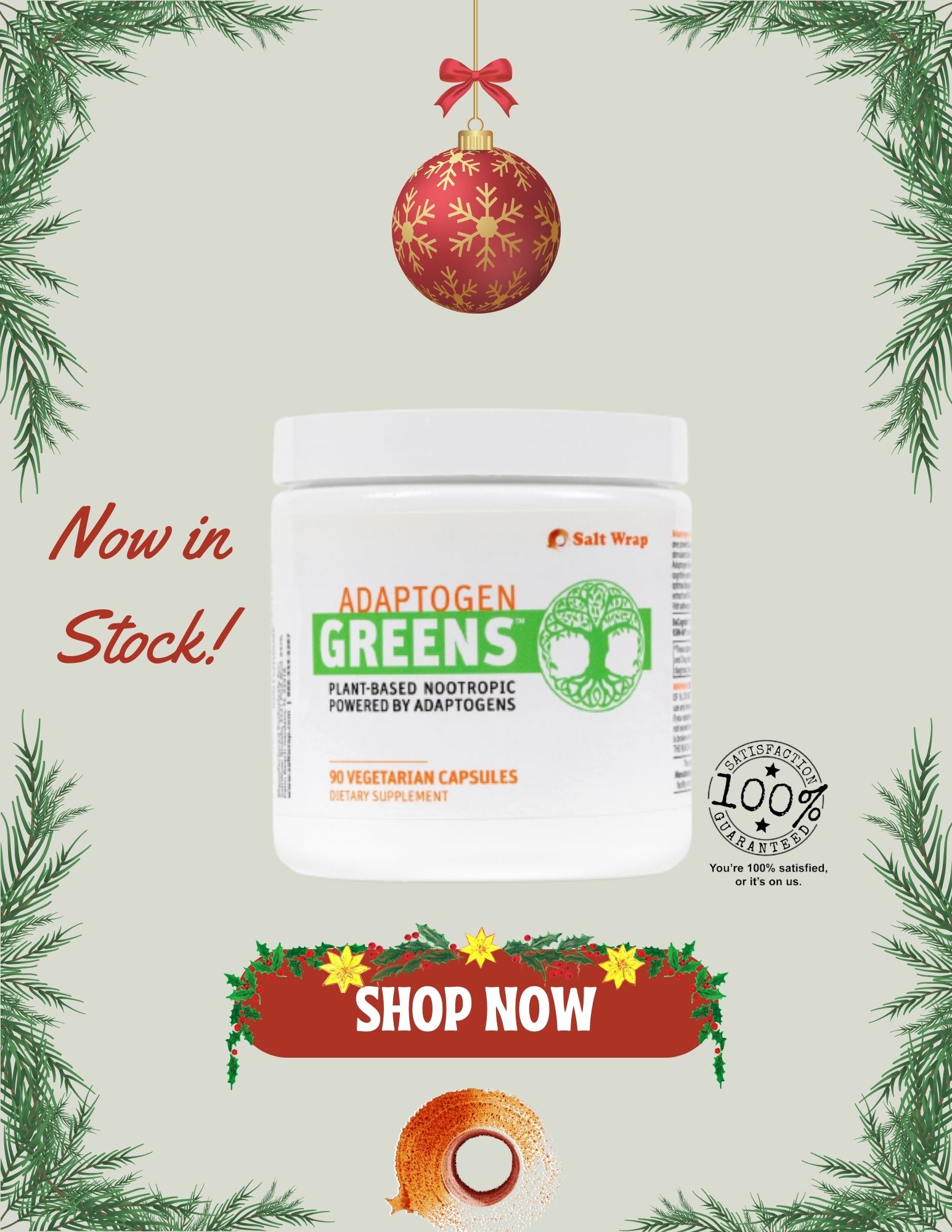 [NOW IN STOCK] Adaptogen Greens™ Is Back! Salt Wrap