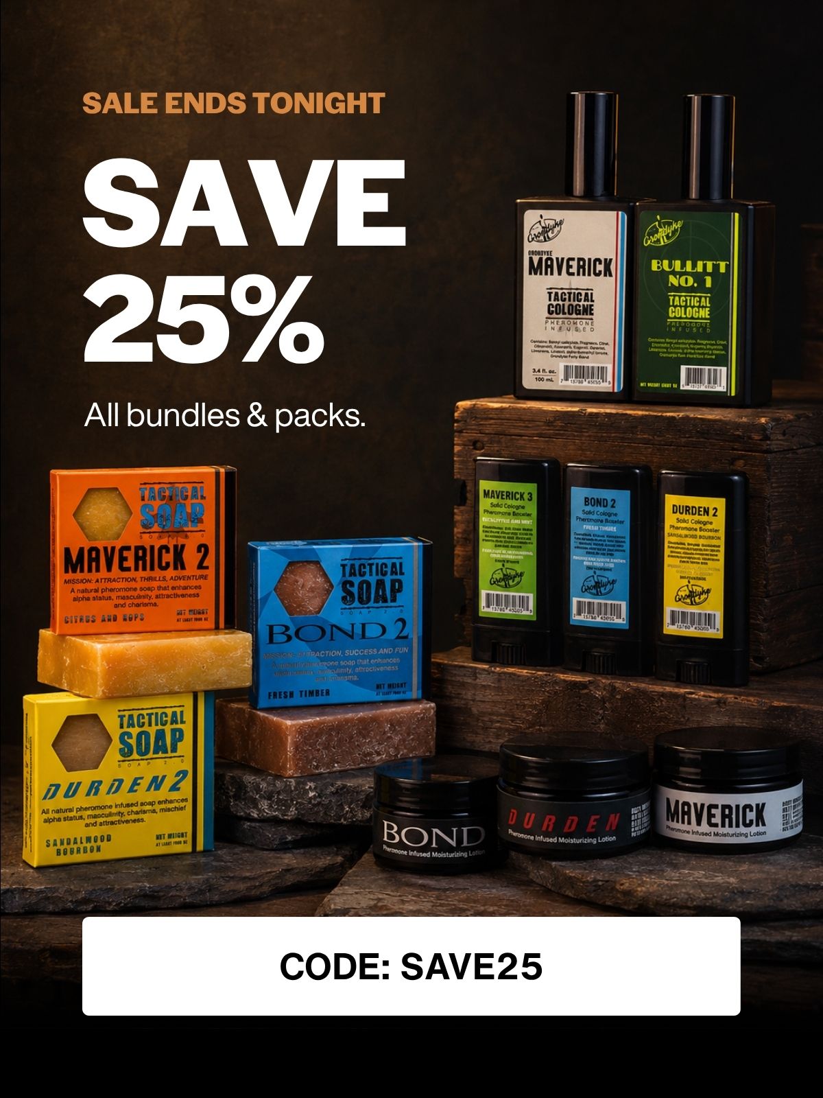 Grondyke Soap bundles & packs (handcrafted soap, deodorant, and cologne)