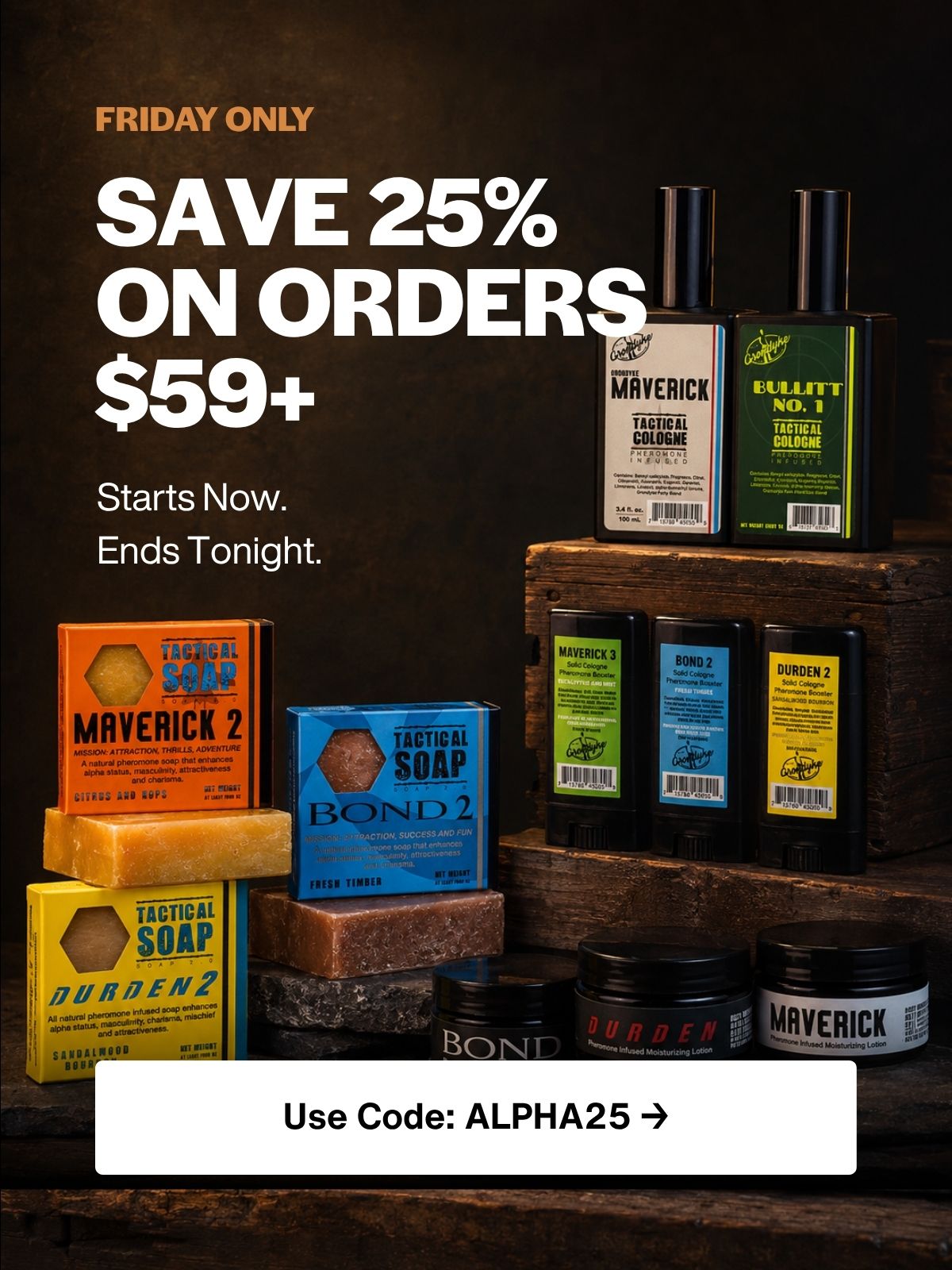 Grondyke Soap bundles (handcrafted soap, deodorant, and cologne)