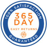 100% Satisfaction Guaranteed: 365 Day Easy Returns