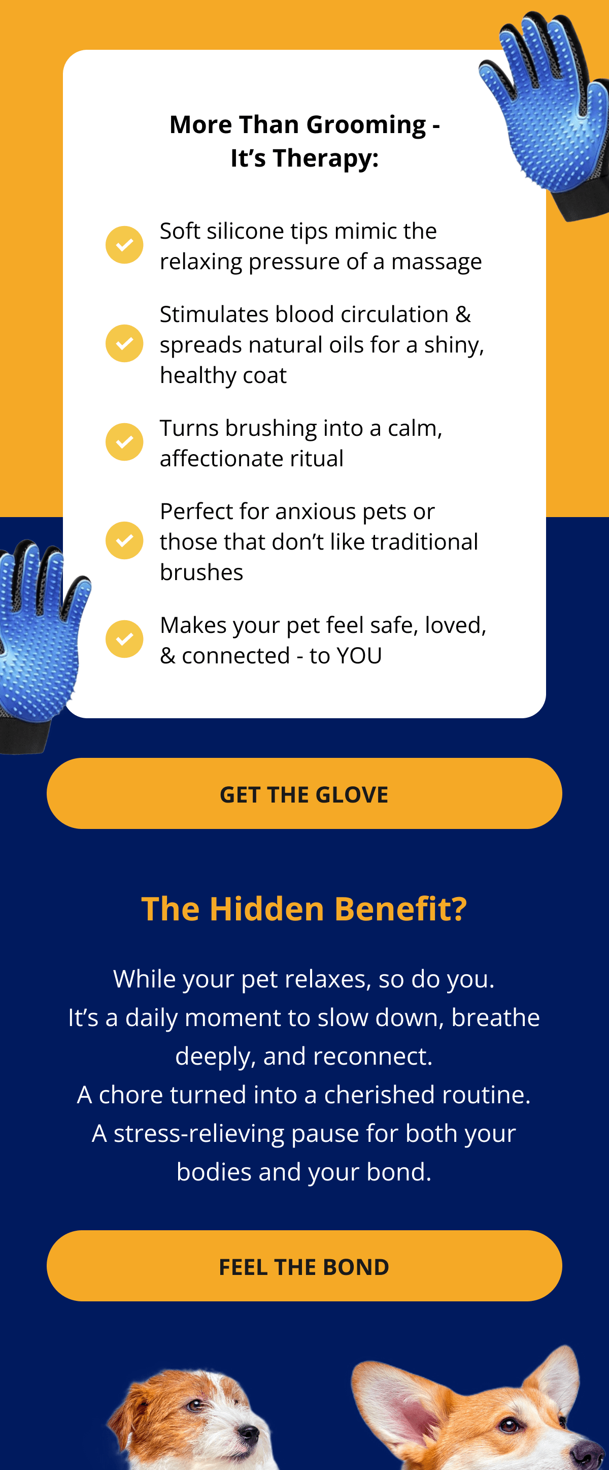 More Than Grooming - It's Therapy: Soft silicone tips mimic the relaxing pressure of a massage Stimulates blood circulation & spreads natural oils for a shiny, healthy coat Turns brushing into a calm, affectionate ritual Perfect for anxious pets or those that don't like traditional brushes Makes your pet feel safe, loved, & connected - to YOU