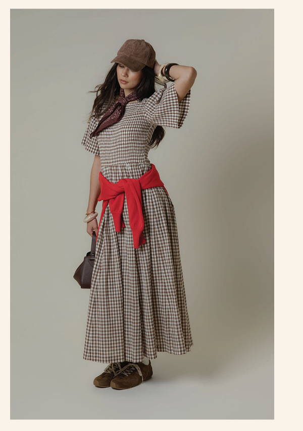 The Shirred Bodice Dress