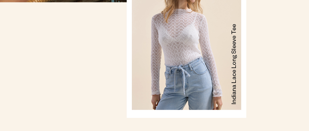 Indiana Lace Long Sleeve Tee