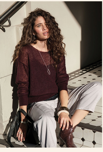 The Sheer Boatneck Sweater