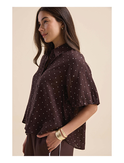 The Puff Sleeve Linen Shirt