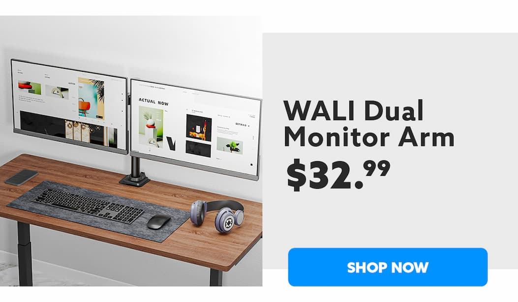 WALI Dual Monitor Arm, Shop Now