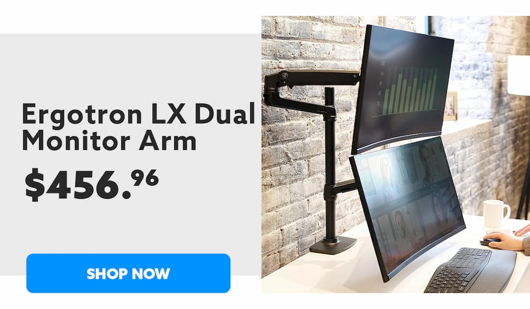 Ergotron LX Dual Monitor Arm, Shop Now