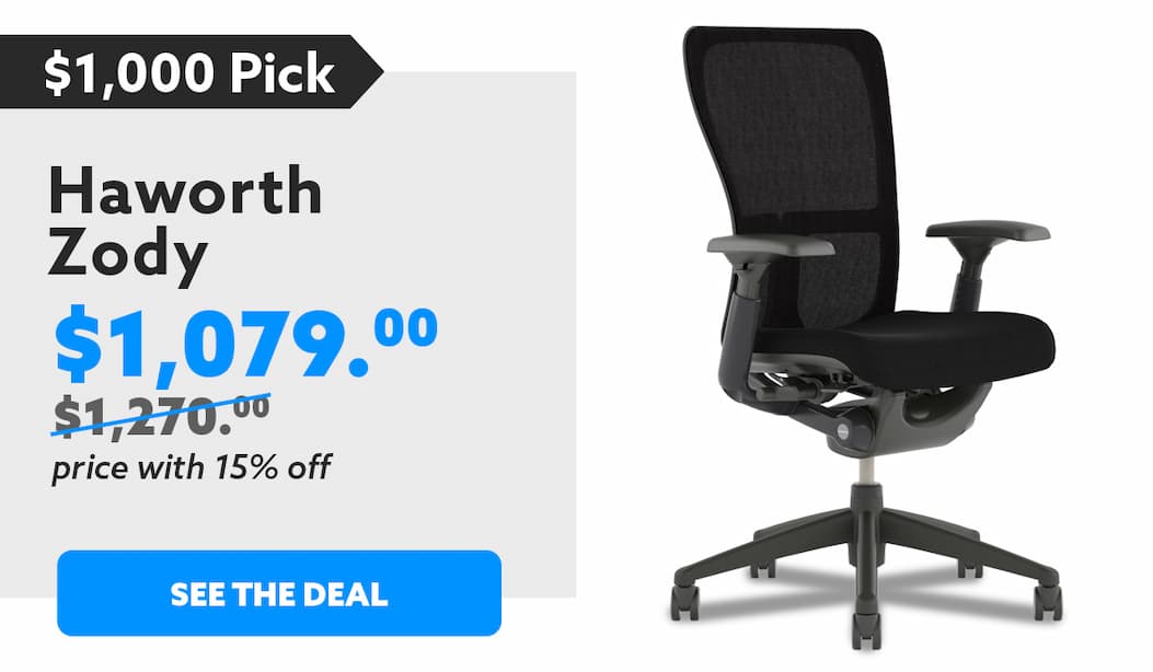The $1,000 pick: Haworth Zody (Black), $973