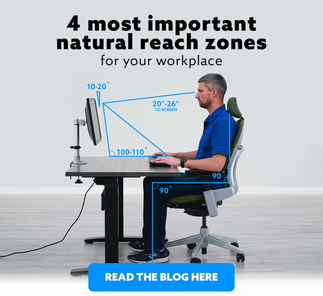 4 Most Important Natural Reach Zones For Your Workspace, Read the Blog Here