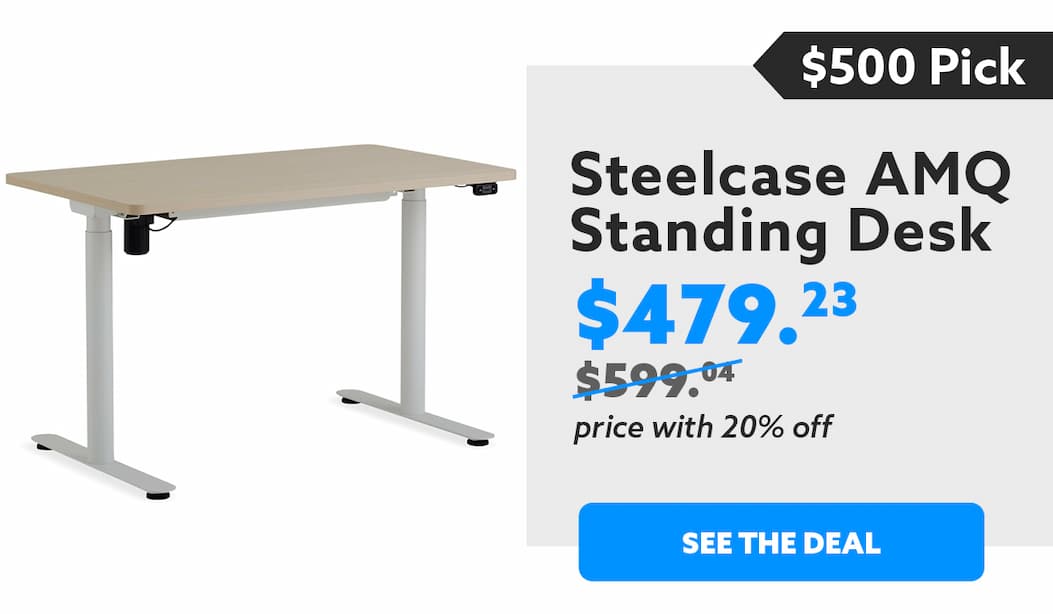 The $500 pick: Steelcase AMQ Standing Desk, $479.23