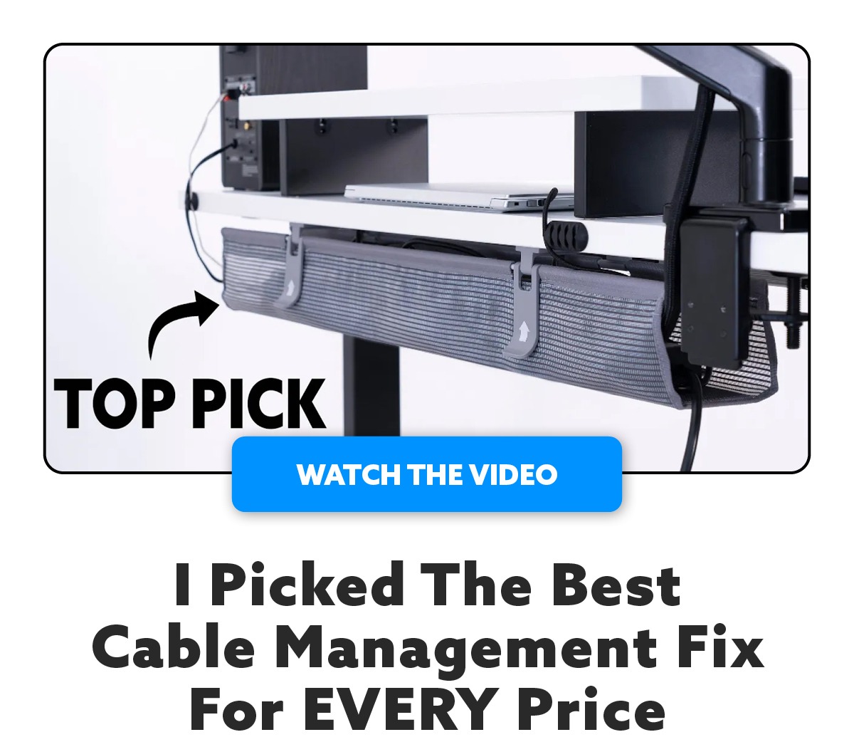 i picked the best cable management fix for every price, watch the video