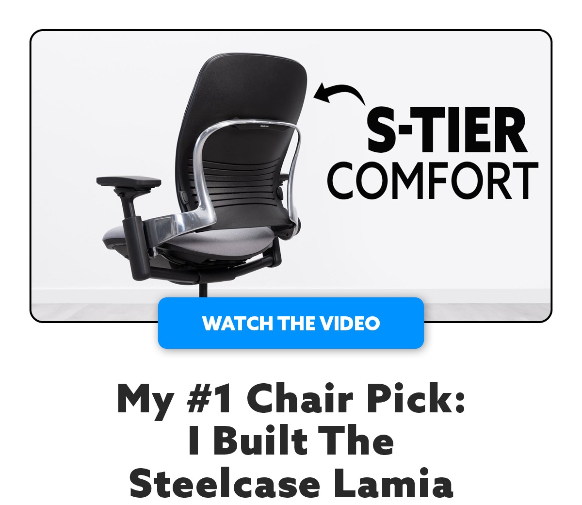 My #1 Chair Pick: I Built The Steelcase Lamia