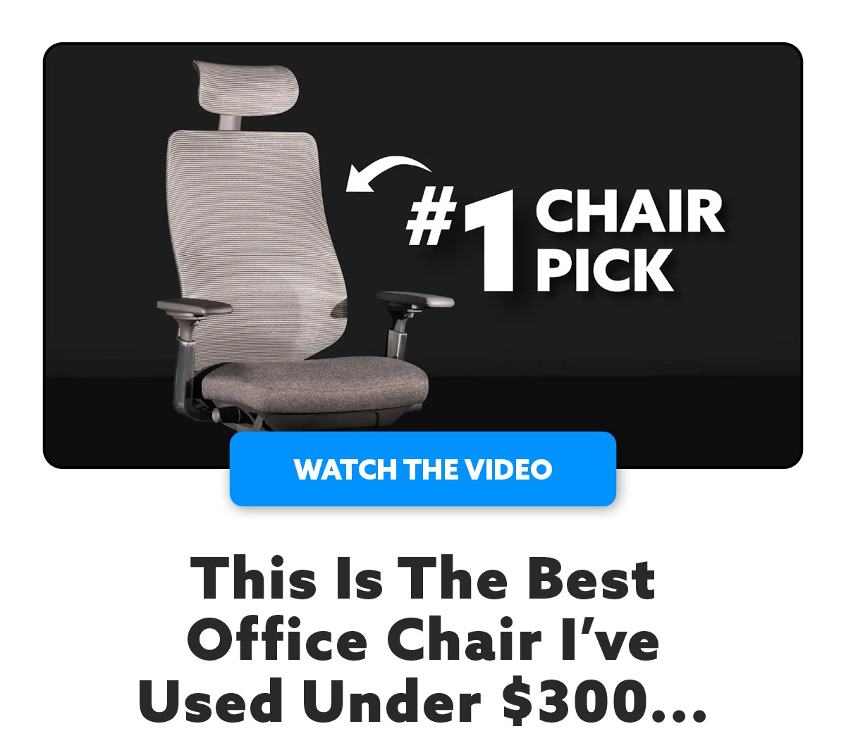 this is the best office chair i've used under $300. watch the video