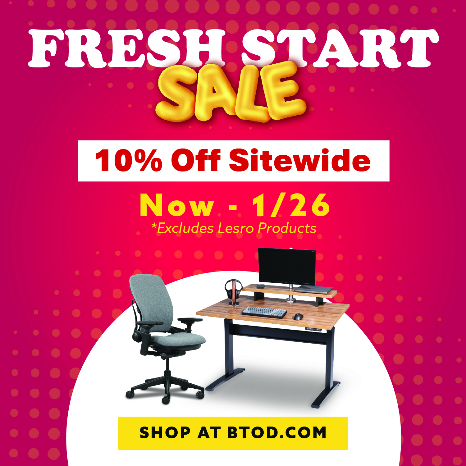 Fresh Start Sale 10% off Sitewide now - 1/26