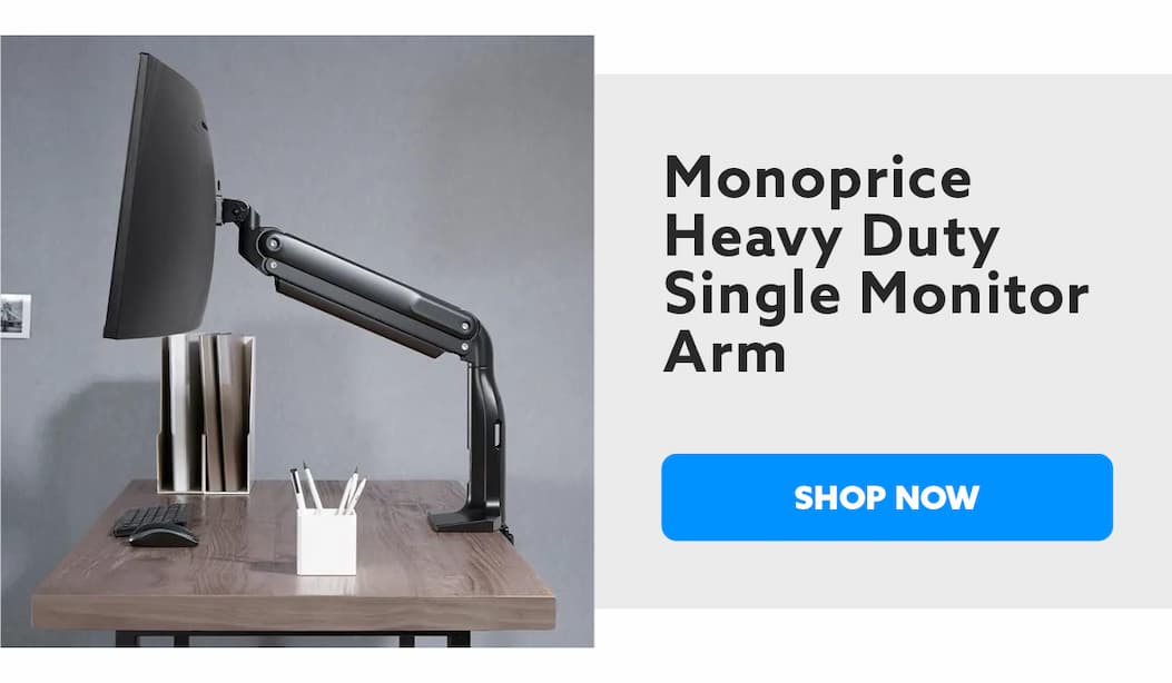 Monoprice Heavy Duty Single Monitor Arm, Shop Now