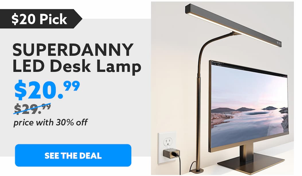 The $20 pick: SuperDanny Desk Light, $19.99