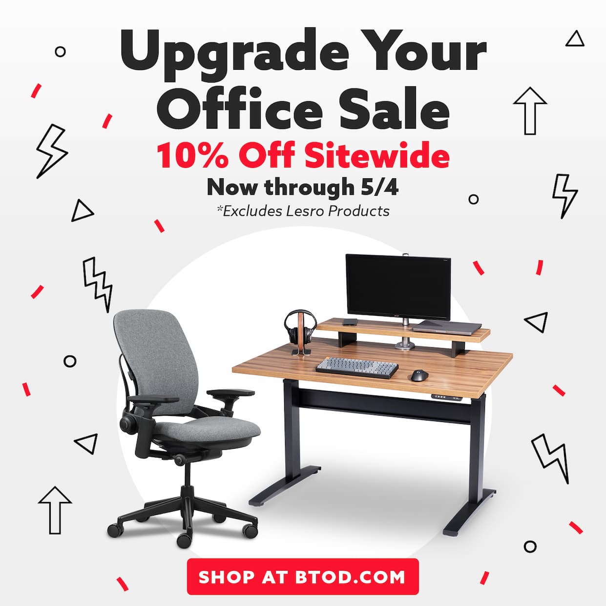 Upgrade Your Office Sale 10% off Sitewide now-5/4