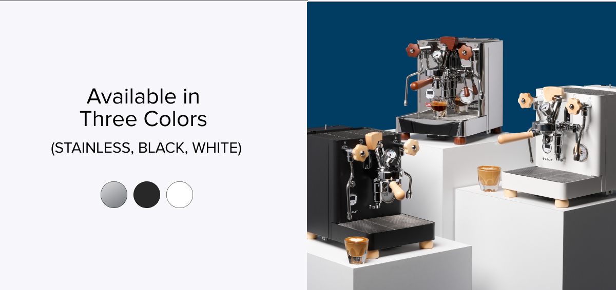 Available in 3 colors (Stainless, Black, White)